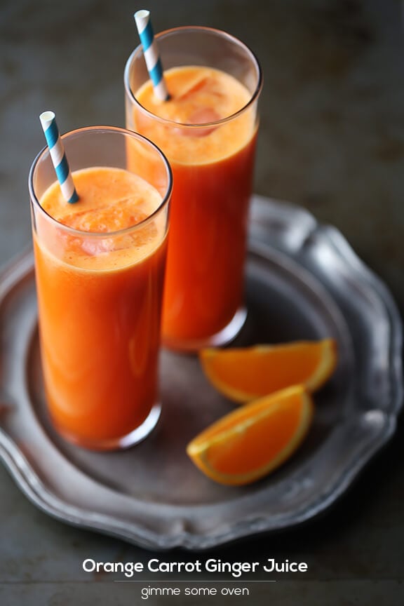 Orange Carrot Ginger Juice | gimmesomeoven.com
