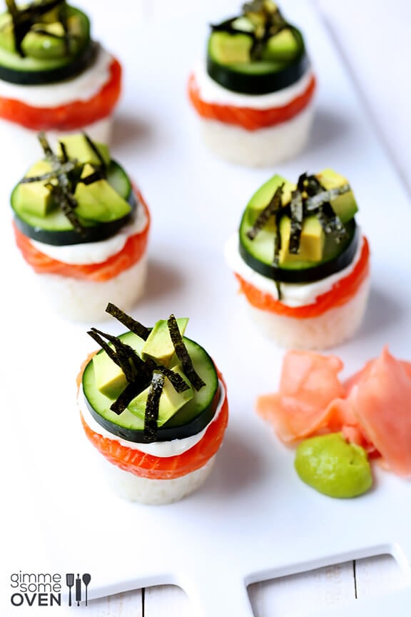 Philadelphia Sushi Stacks | gimmesomeoven.com