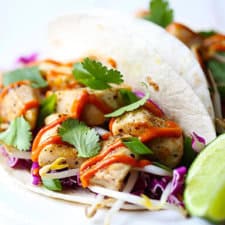 Thai Chicken Tacos