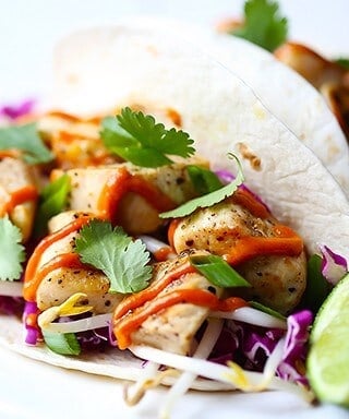 Thai Chicken Tacos | gimmesomeoven.com