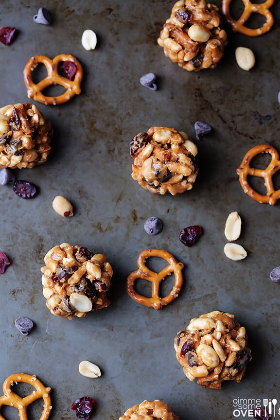 Trail Mix Energy Bites | gimmesomeoven.com