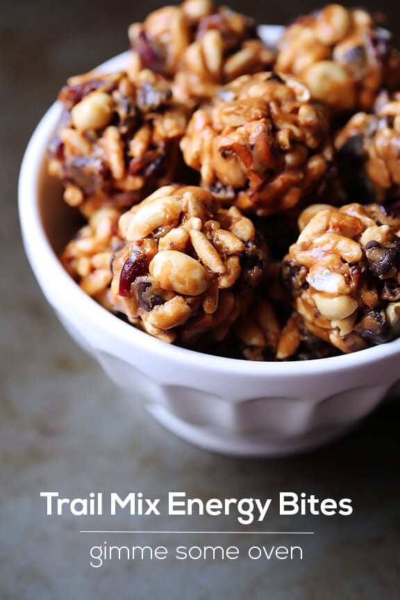 Trail Mix Energy Bites | gimmesomeoven.com