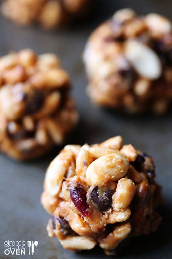 Trail Mix Energy Bites | gimmesomeoven.com