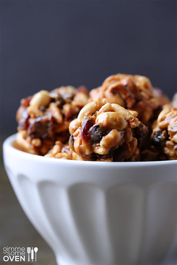 Trail Mix Energy Bites | gimmesomeoven.com