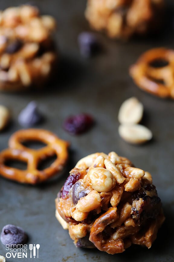 Trail Mix Energy Bites | gimmesomeoven.com