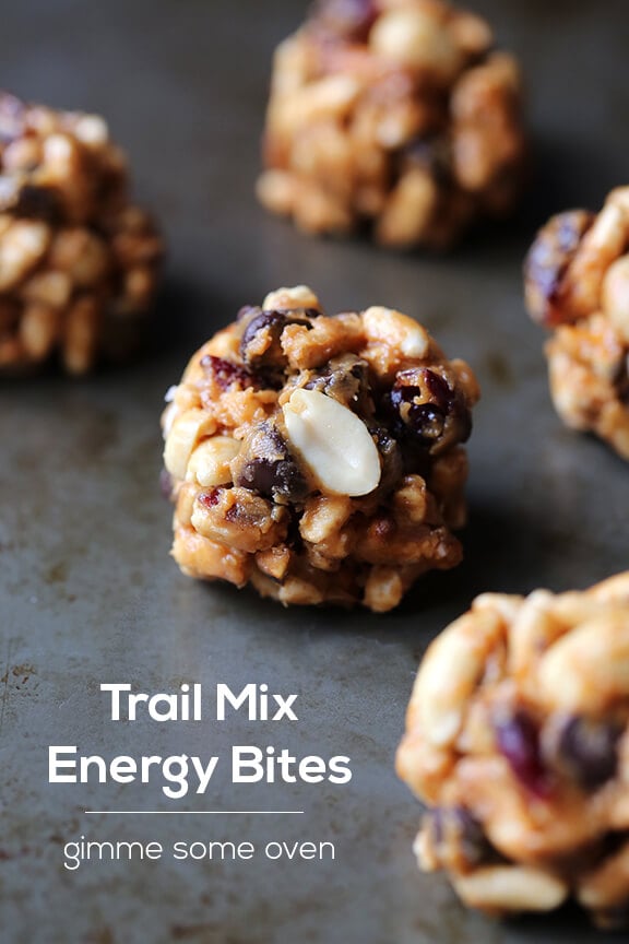 Trail Mix Energy Bites | gimmesomeoven.com