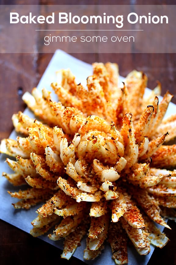 Baked Blooming Onion | gimmesomeoven.com