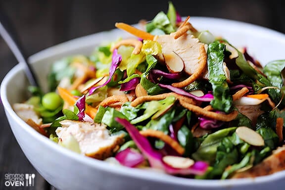 Lighter Chinese Chicken Salad | gimmesomeoven.com