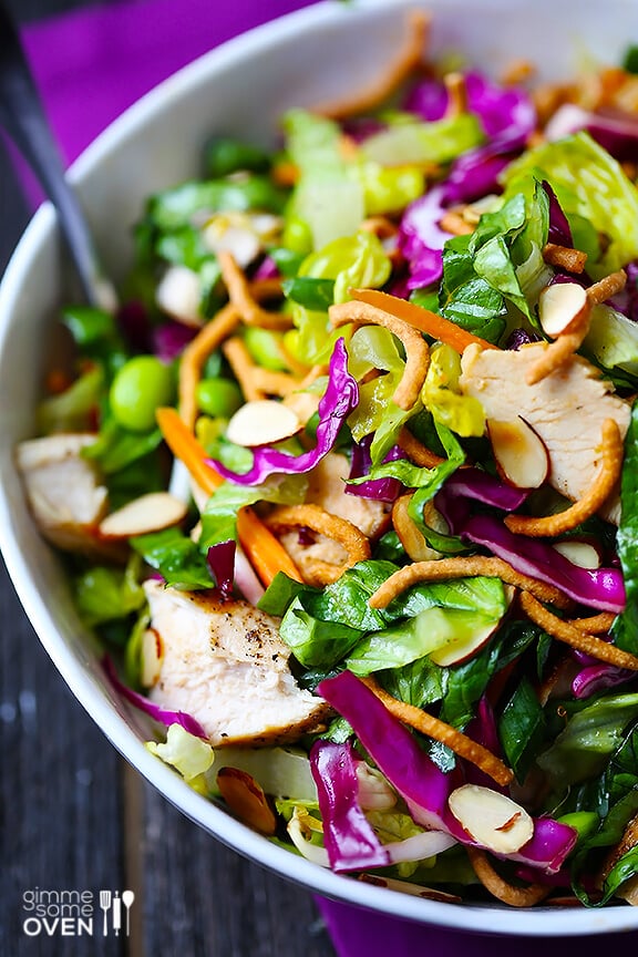 Lighter Chinese Chicken Salad | gimmesomeoven.com