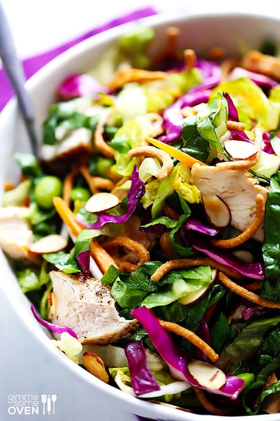 Lighter Chinese Chicken Salad | gimmesomeoven.com