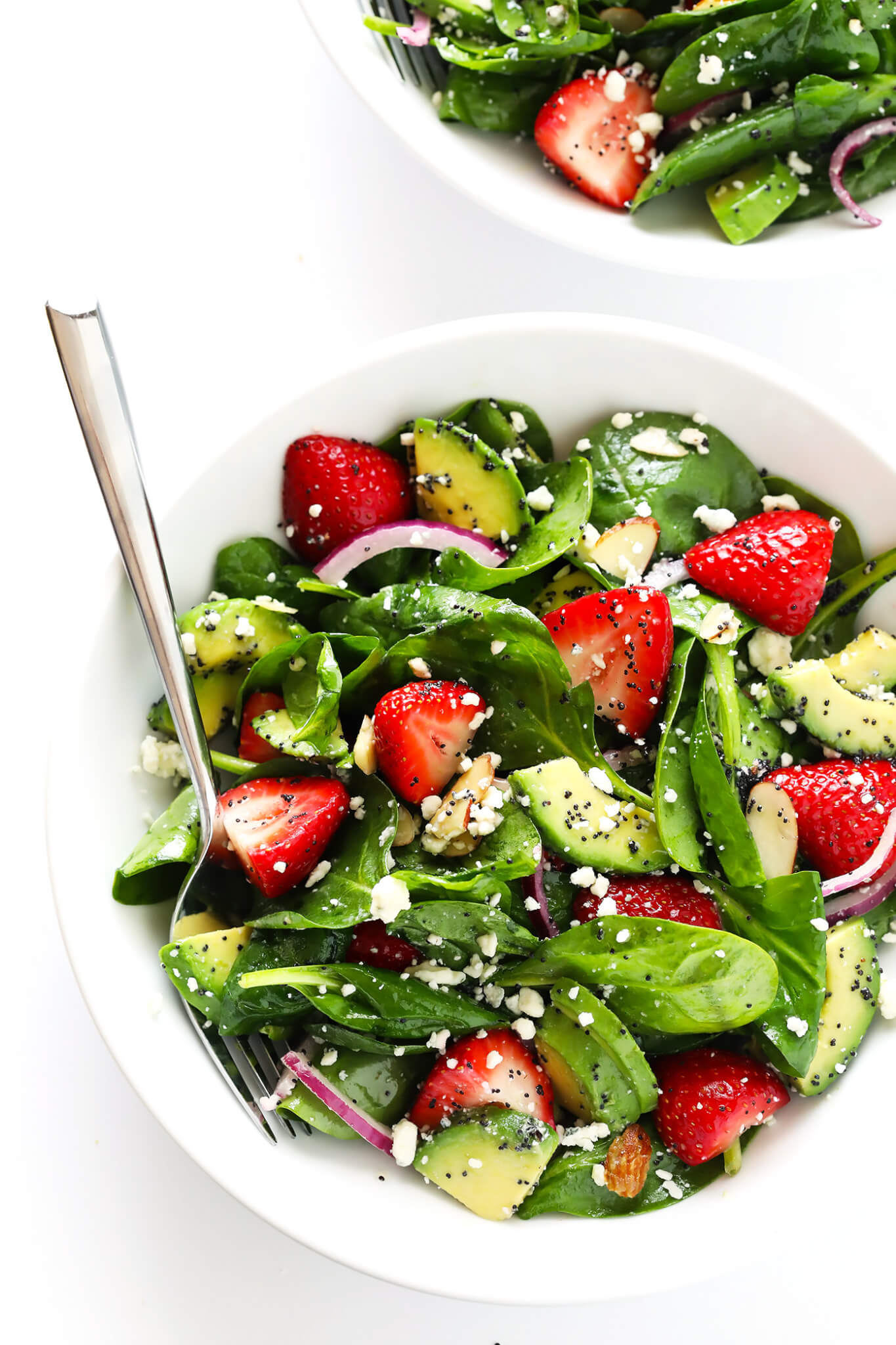 Strawberry Avocado Spinach Salad Recipe with Poppyseed Dressing 2