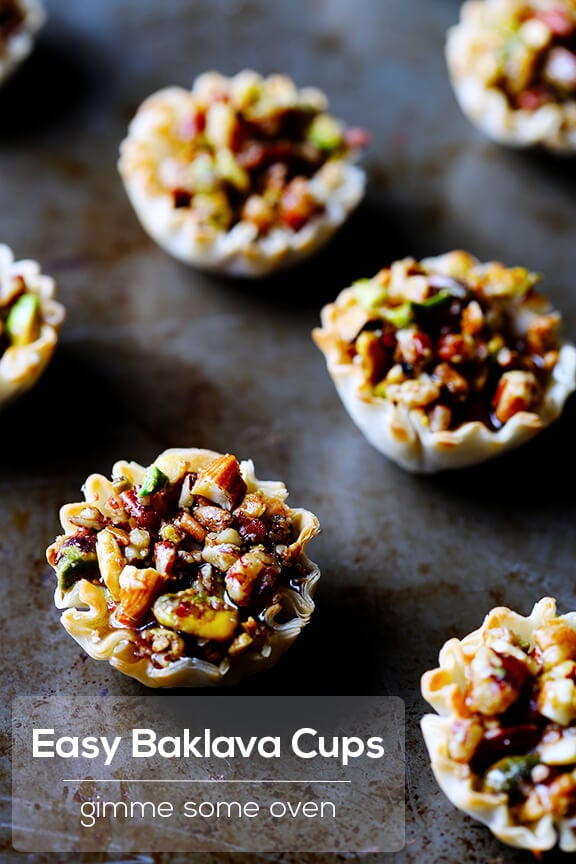 Baklava Cups | gimmesomeoven.com