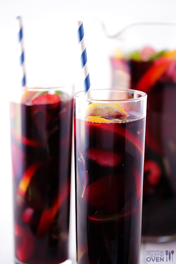 The BEST Sangria Recipe | gimmesomeoven.com