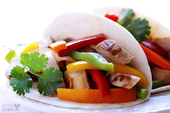 Margarita Chicken Fajitas | gimmesomeoven.com