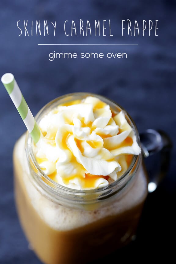 Skinny Caramel Frappe | gimmesomeoven.com