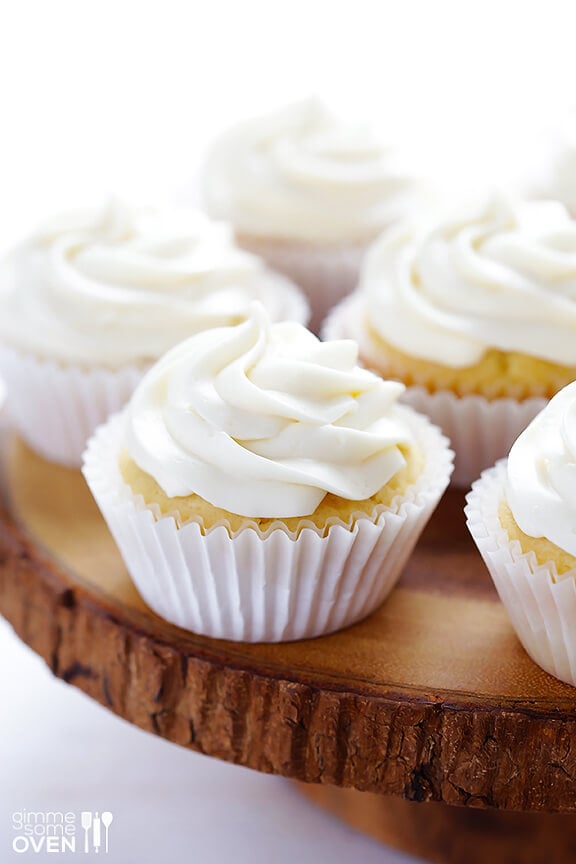 Honey Lemon Cupcakes (with Honey Cream Cheese Frosting) | gimmesomeoven.com