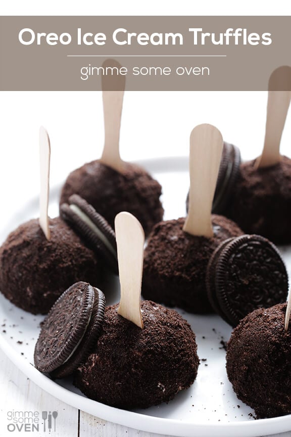 Oreo Ice Cream Truffles Recipe | gimmesomeoven.com #dessert #summer #icecream