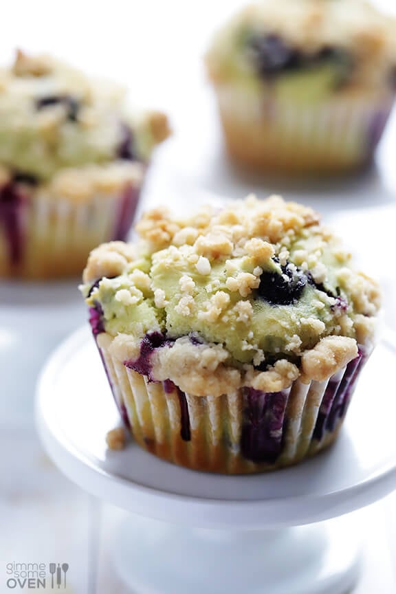 Avocado Blueberry Muffins Recipe | gimmesomeoven.com