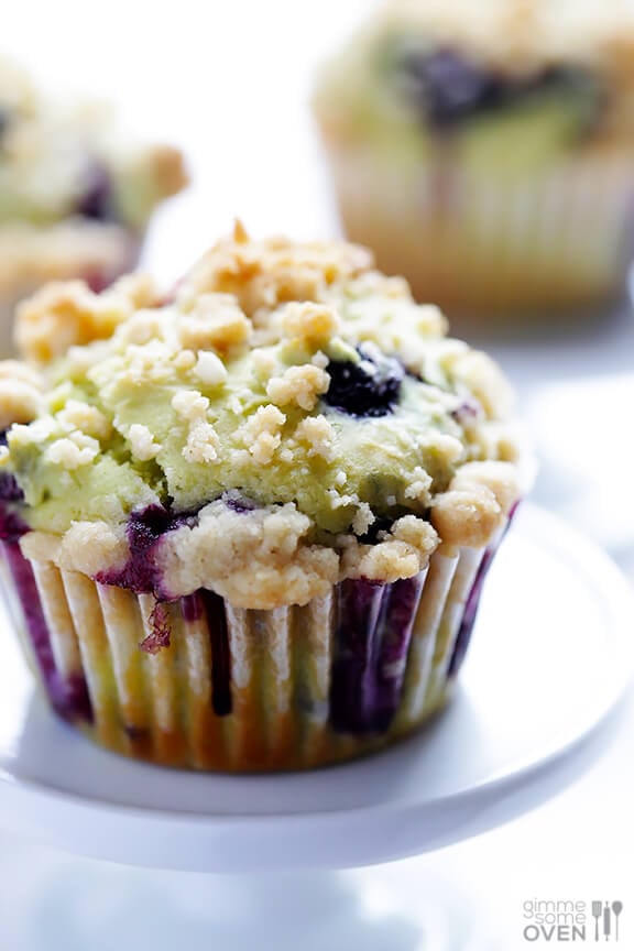 Avocado Blueberry Muffins Recipe | gimmesomeoven.com