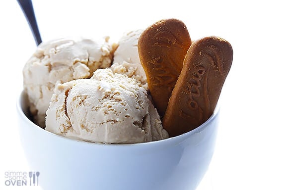 Biscoff Ice Cream Recipe | gimmesomeoven.com