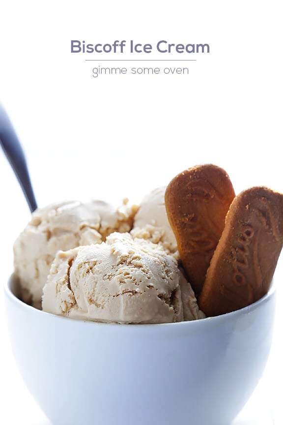 Biscoff Ice Cream Recipe | gimmesomeoven.com
