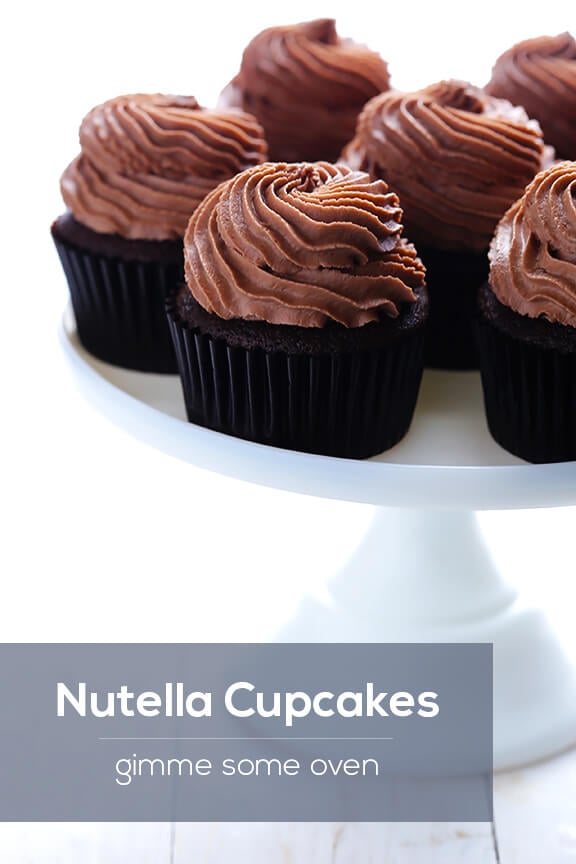 Nutella Cupcakes Recipe | gimmesomeoven.com