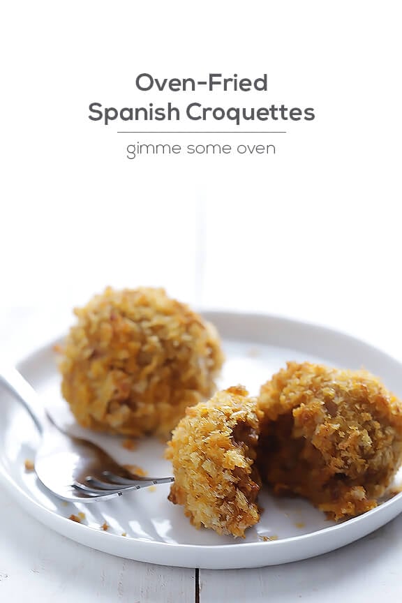 Oven-Fried Spanish Croquettes gimme some oven