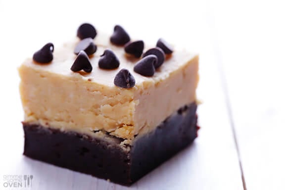 Peanut Butter Fudge Brownies | gimmesomeoven.com