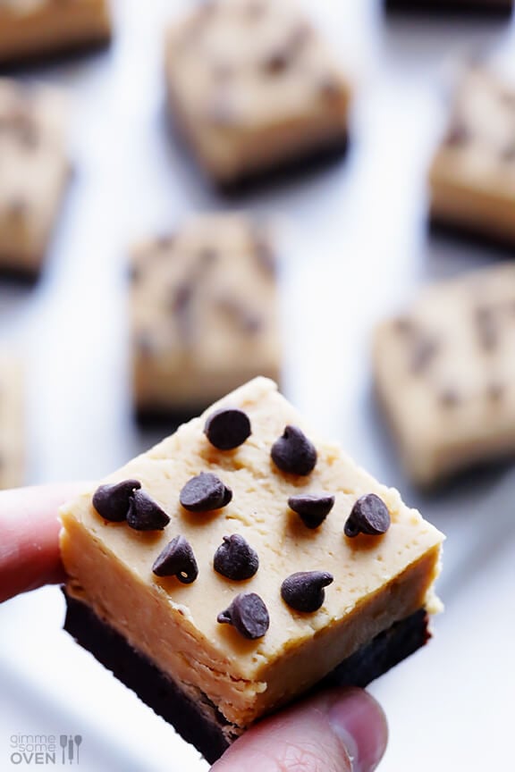 Peanut Butter Fudge Brownies | gimmesomeoven.com