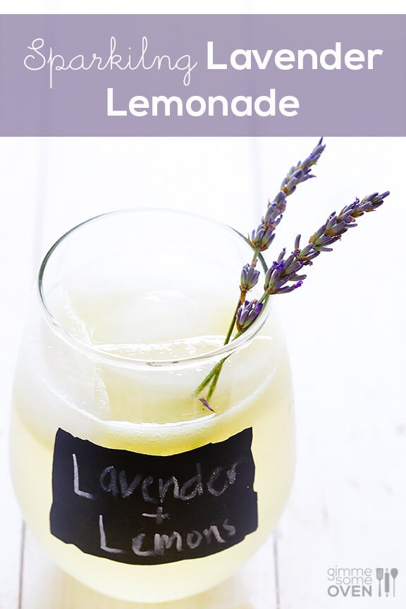 Sparkling Lavender Lemonade Recipe | gimmesomeoven.com