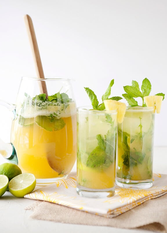 Pineapple Arugula Mojito | bakedbree.com