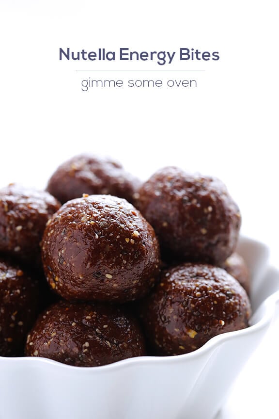 Nutella Energy Bites Recipe | gimmesomeoven.com