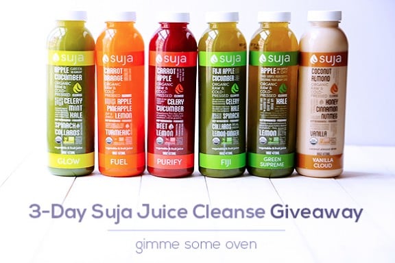 Suja Juice Cleanse GIVEAWAY | gimmesomeoven.com #giveaway