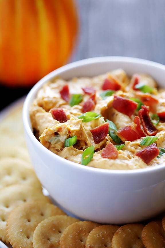 Savory Pumpkin Dip Recipe | gimmesomeoven.com