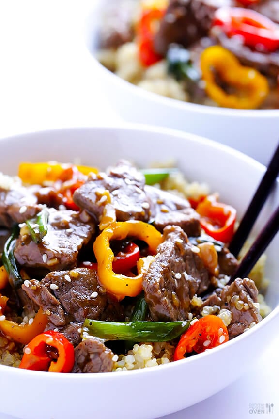 Pepper Steak Recipe | gimmesomeoven.com