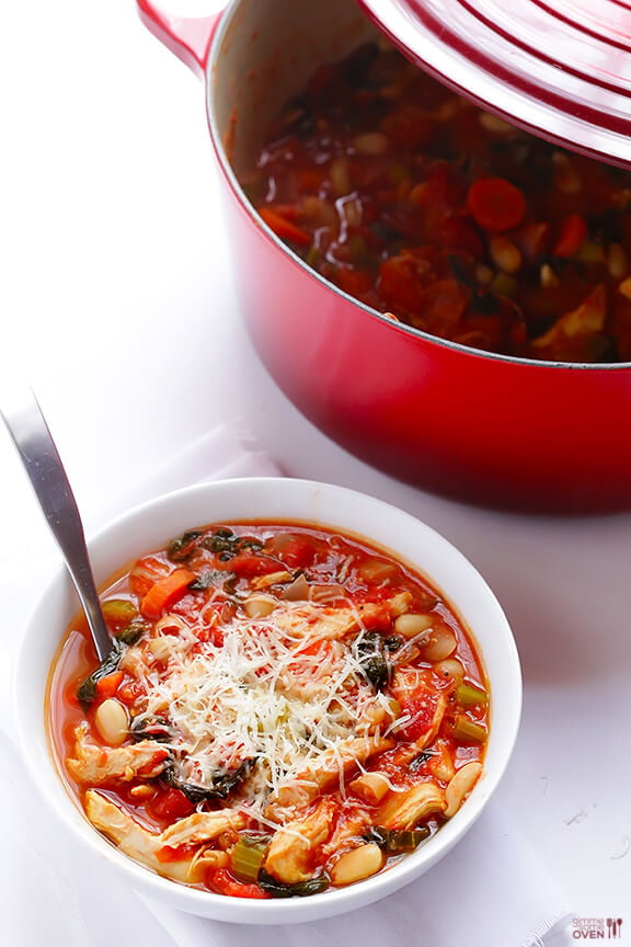 Tomato Basil Chicken Stew | gimmesomeoven.com