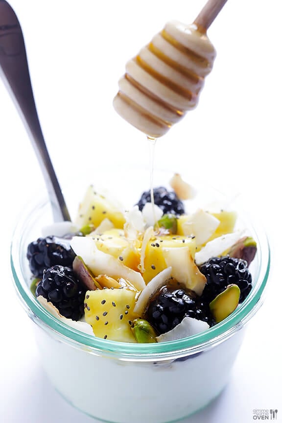 Favorite Greek Yogurt Parfaits | gimmesomeoven.com