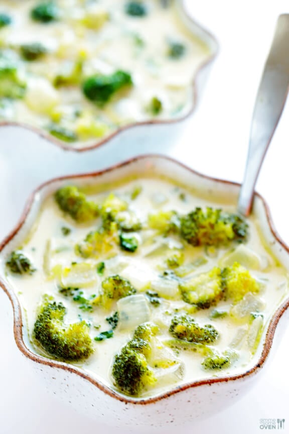 5-Ingredient Broccoli Cheese Soup Recipe | gimmesomeoven.com