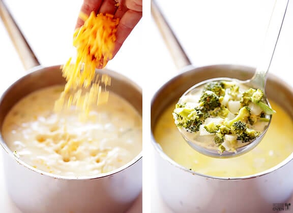 5-Ingredient Broccoli Cheese Soup Recipe | gimmesomeoven.com