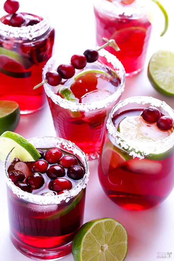 Cranberry Margaritas Recipe | gimmesomeoven.com