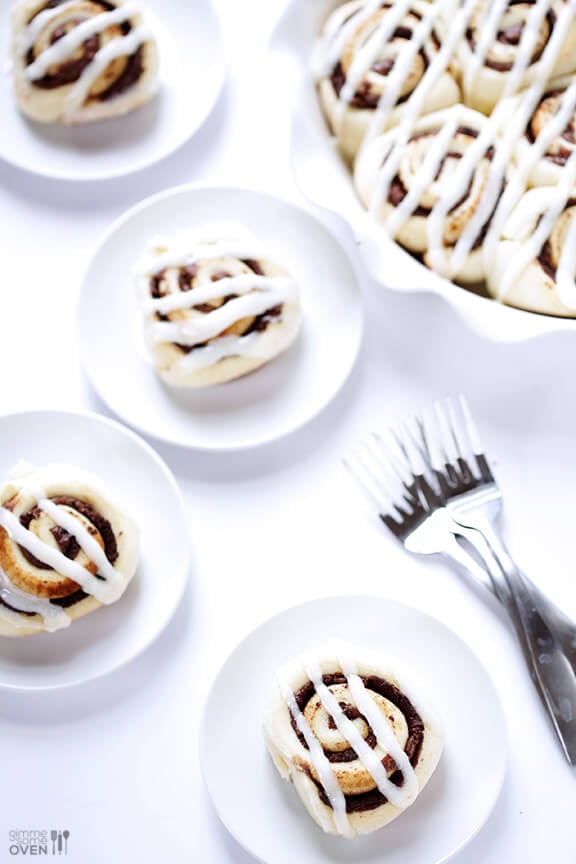 1-Hour Nutella Cinnamon Rolls Recipe | gimmesomeoven.com