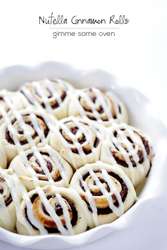 1-Hour Nutella Cinnamon Rolls Recipe | gimmesomeoven.com