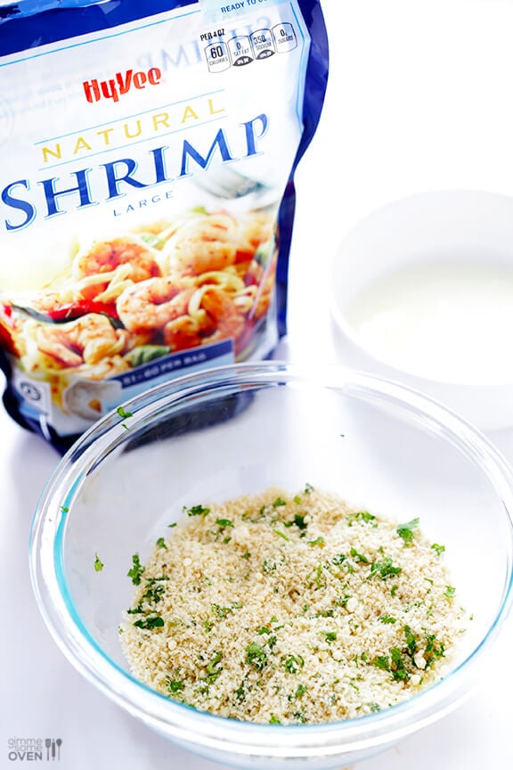 Skinny Popcorn Shrimp Recipe | gimmesomeoven.com #appetizer