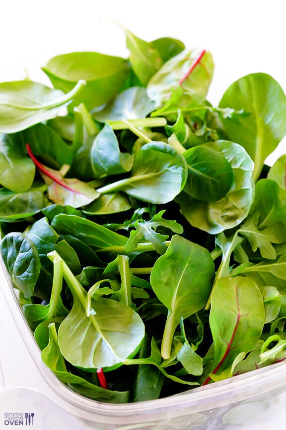 Brain Power Salad (Spinach Salad with Salmon, Avocado and Blueberries) | gimmesomeoven.com