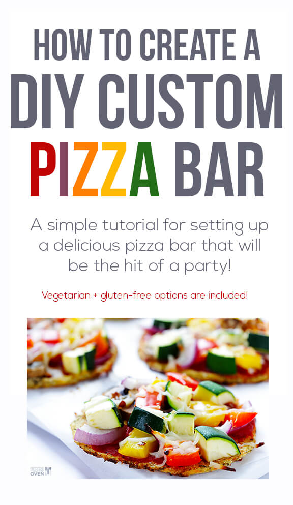 DIY Custom Pizza Bar | gimmesomeoven.com