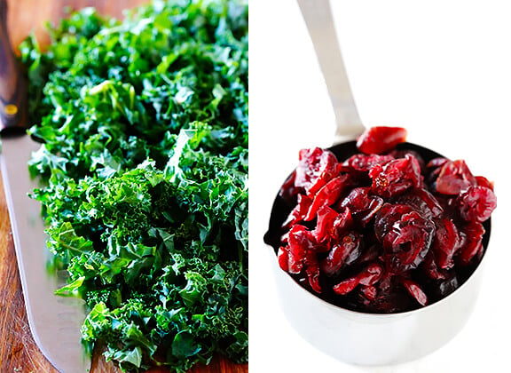 Kale Cranberry Salad Recipe | gimmesomeoven.com