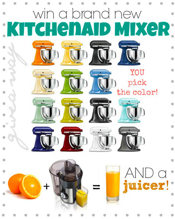 KitchenAid Stand Mixer and Blogger Cookbook Giveaway