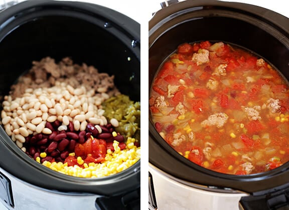 Skinny Slow Cooker Taco Soup 7