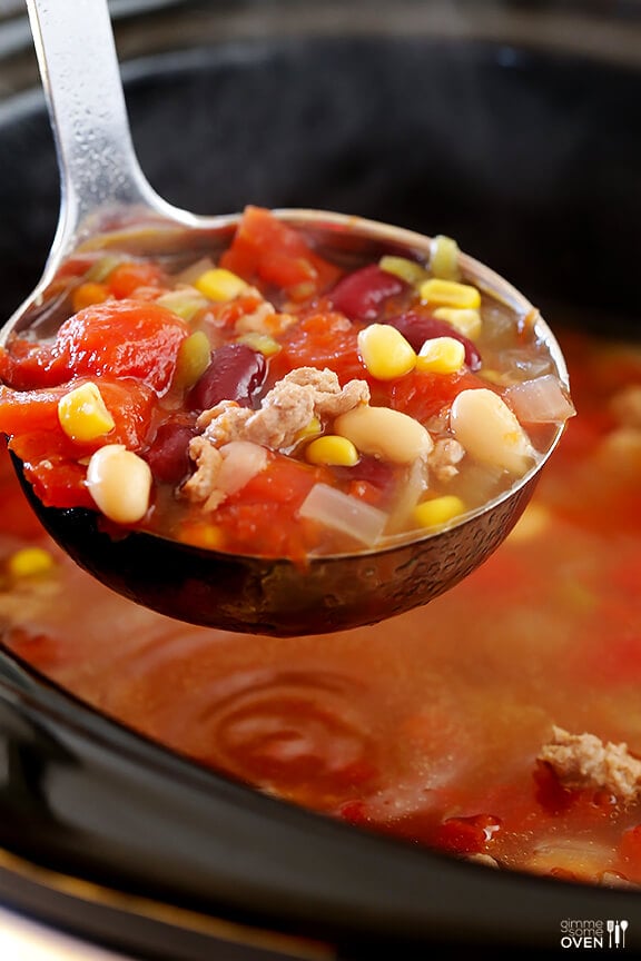 Skinny Slow Cooker Taco Soup 8
