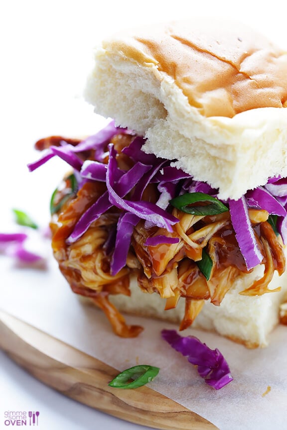 Slow Cooker Teriyaki Chicken Sandwiches